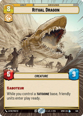 Ritual Dragon (Homeworlds) — Star Wars: Unlimited card