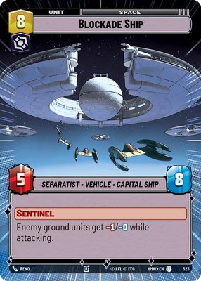 Blockade Ship (Homeworlds) — Star Wars: Unlimited card