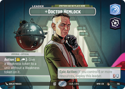 Doctor Hemlock (Homeworlds) — Star Wars: Unlimited card