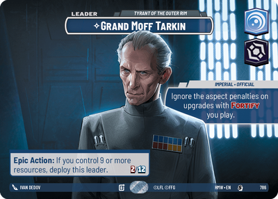 Grand Moff Tarkin (Homeworlds) — Star Wars: Unlimited card