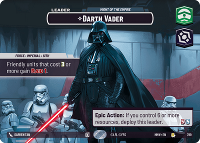 Darth Vader (Homeworlds) — Star Wars: Unlimited card