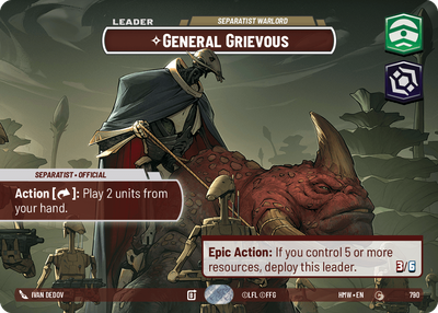 General Grievous (Homeworlds) — Star Wars: Unlimited card