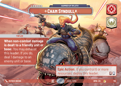 Cham Syndulla (Homeworlds) — Star Wars: Unlimited card