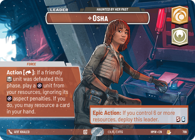 Osha (Homeworlds) — Star Wars: Unlimited card