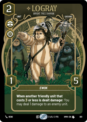 Logray (Homeworlds) — Star Wars: Unlimited card