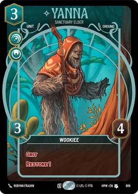 Yanna (Homeworlds) — Star Wars: Unlimited card