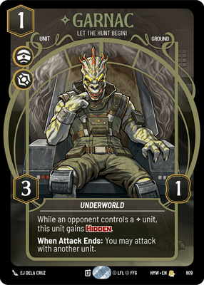 Garnac (Homeworlds) — Star Wars: Unlimited card