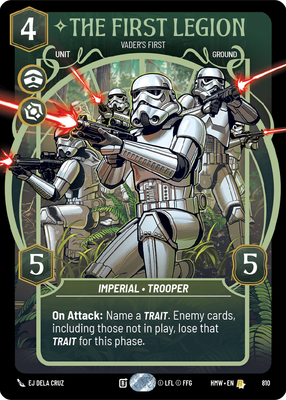 The First Legion (Homeworlds) — Star Wars: Unlimited card
