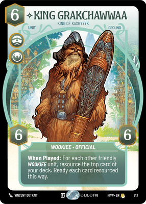 King Grakchawwaa (Homeworlds) — Star Wars: Unlimited card