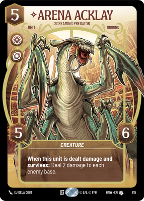 Arena Acklay (Homeworlds) — Star Wars: Unlimited card