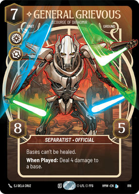 General Grievous (Homeworlds) — Star Wars: Unlimited card