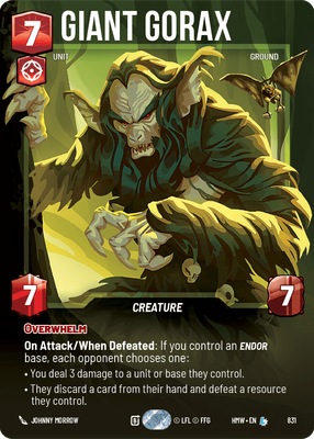 Giant Gorax (Homeworlds) — Star Wars: Unlimited card