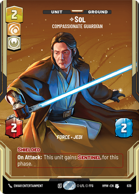 Sol (Homeworlds) — Star Wars: Unlimited card