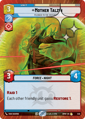 Mother Talzin (Homeworlds) — Star Wars: Unlimited card