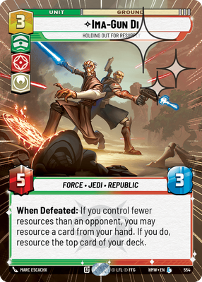 Ima-Gun Di (Homeworlds) — Star Wars: Unlimited card