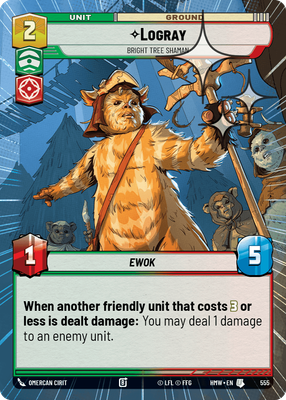Logray (Homeworlds) — Star Wars: Unlimited card