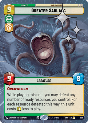 Greater Sarlacc (Homeworlds) — Star Wars: Unlimited card