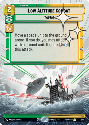 Low Altitude Combat (Homeworlds) — Star Wars: Unlimited card