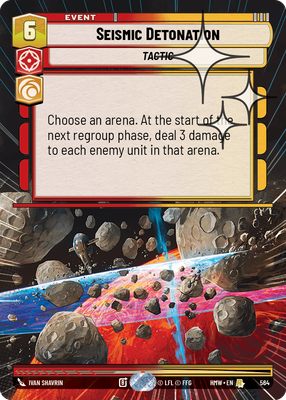 Seismic Detonation (Homeworlds) — Star Wars: Unlimited card