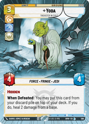 Yoda (Homeworlds) — Star Wars: Unlimited card