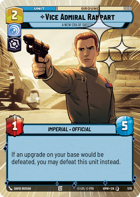 Vice Admiral Rampart (Homeworlds) — Star Wars: Unlimited card