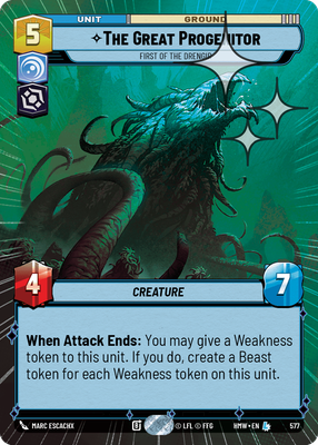 The Great Progenitor (Homeworlds) — Star Wars: Unlimited card