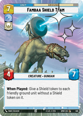 Fambaa Shield Team (Homeworlds) — Star Wars: Unlimited card