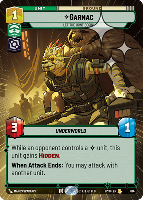 Garnac (Homeworlds) — Star Wars: Unlimited card