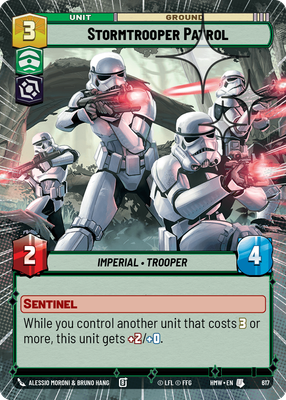 Stormtrooper Patrol (Homeworlds) — Star Wars: Unlimited card