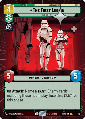The First Legion (Homeworlds) — Star Wars: Unlimited card
