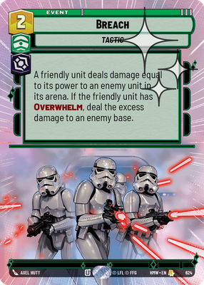 Breach (Homeworlds) — Star Wars: Unlimited card