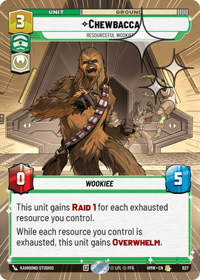 Chewbacca (Homeworlds) — Star Wars: Unlimited card