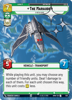 The Marauder (Homeworlds) — Star Wars: Unlimited card