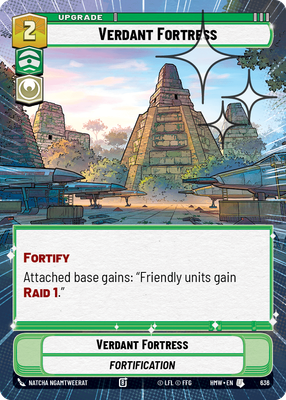 Verdant Fortress (Homeworlds) — Star Wars: Unlimited card