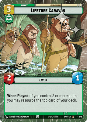 Lifetree Caravan (Homeworlds) — Star Wars: Unlimited card