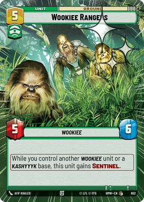 Wookiee Rangers (Homeworlds) — Star Wars: Unlimited card