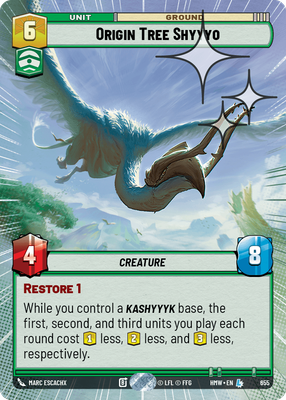 Origin Tree Shyyyo (Homeworlds) — Star Wars: Unlimited card