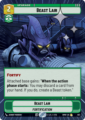 Beast Lair (Homeworlds) — Star Wars: Unlimited card