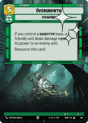 Overgrowth (Homeworlds) — Star Wars: Unlimited card
