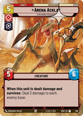 Arena Acklay (Homeworlds) — Star Wars: Unlimited card