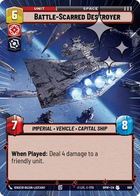 Battle-Scarred Destroyer (Homeworlds) — Star Wars: Unlimited card