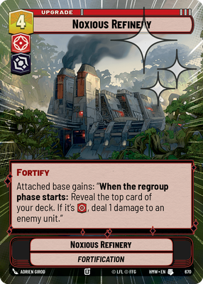 Noxious Refinery (Homeworlds) — Star Wars: Unlimited card