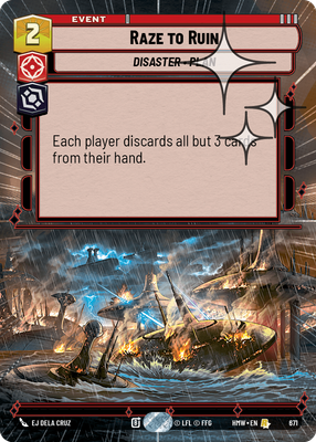Raze to Ruin (Homeworlds) — Star Wars: Unlimited card