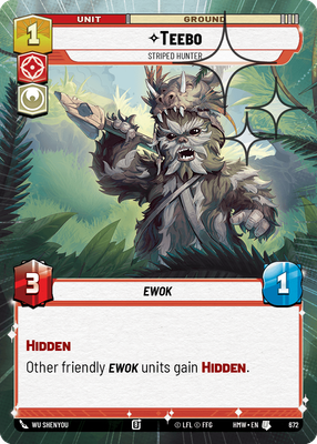 Teebo (Homeworlds) — Star Wars: Unlimited card