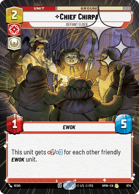 Chief Chirpa (Homeworlds) — Star Wars: Unlimited card