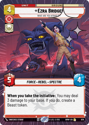 Ezra Bridger (Homeworlds) — Star Wars: Unlimited card