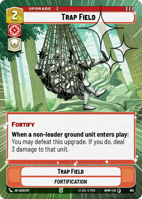 Trap Field (Homeworlds) — Star Wars: Unlimited card