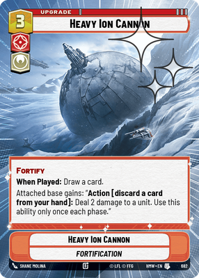 Heavy Ion Cannon (Homeworlds) — Star Wars: Unlimited card