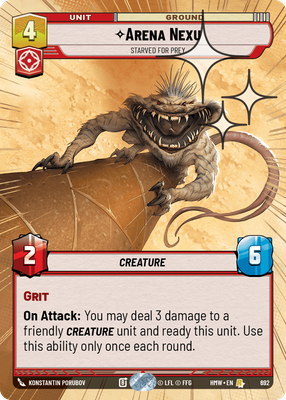 Arena Nexu (Homeworlds) — Star Wars: Unlimited card
