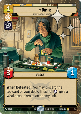 Qimir, Everyone Has a Weakness · Homeworlds · Hyperspace Foil · #706